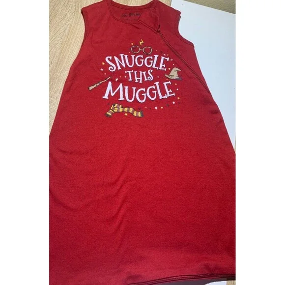 Harry Potter Baby Sleep Sack Snuggle This Muggle Red Wizarding World Size S - Picture 2 of 7
